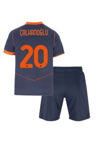 Inter Milan Hakan Calhanoglu #20 Jalkapallovaatteet Lasten Kolmas peliasu 2025-26 Lyhythihainen (+ Lyhyet housut)